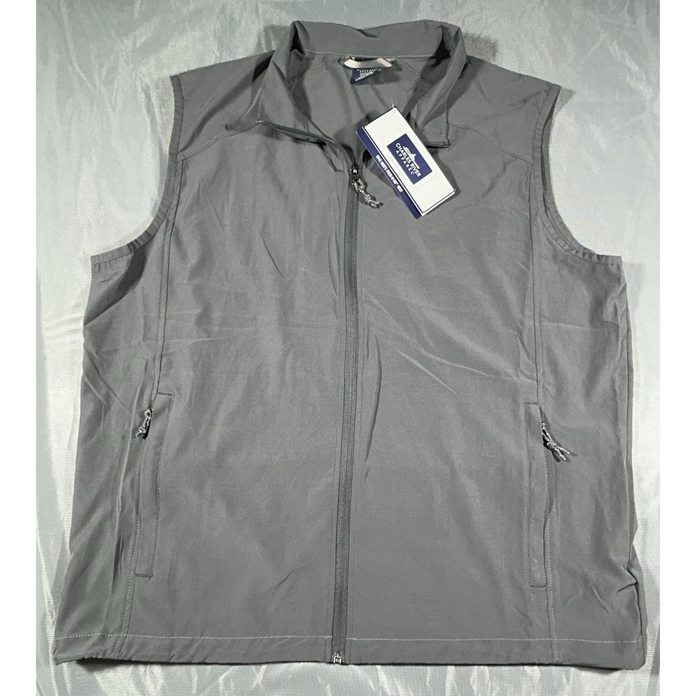 Charles River Apparel Vest Mens Blue Full Zip Front Pack N Go Size X-LARGE NEW